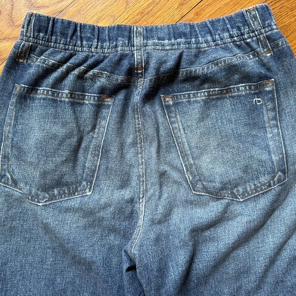 rag & bone Size S Miramar Wide Leg Terry Sweatpant Jeans (Lenox) - Picture 6 of 9